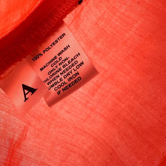 Loft Size Small Blouse Orange Sleeveless‎ Ruffle Front Preppy Workwear Casual - Picture 4 of 4